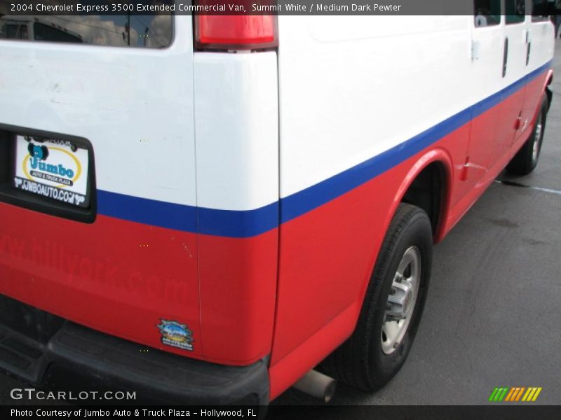 Summit White / Medium Dark Pewter 2004 Chevrolet Express 3500 Extended Commercial Van