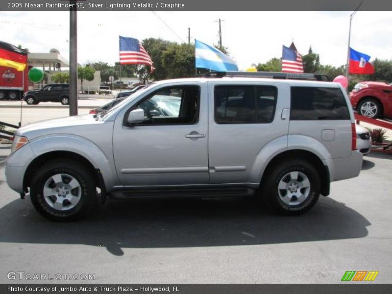 Silver Lightning Metallic / Graphite 2005 Nissan Pathfinder SE