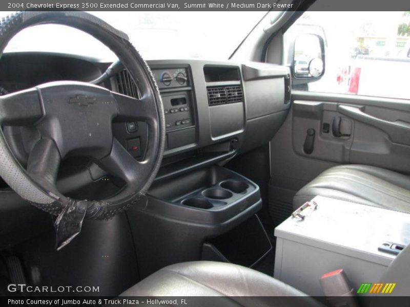 Summit White / Medium Dark Pewter 2004 Chevrolet Express 3500 Extended Commercial Van