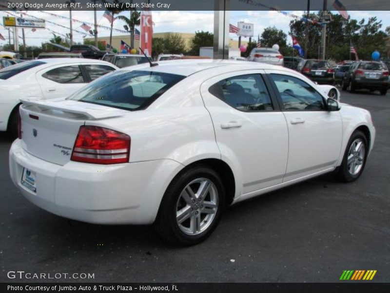 Stone White / Dark Slate Gray 2009 Dodge Avenger R/T