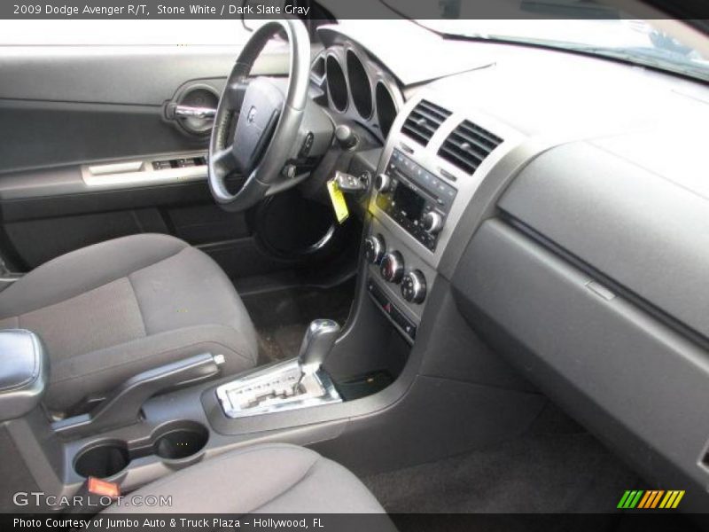 Stone White / Dark Slate Gray 2009 Dodge Avenger R/T
