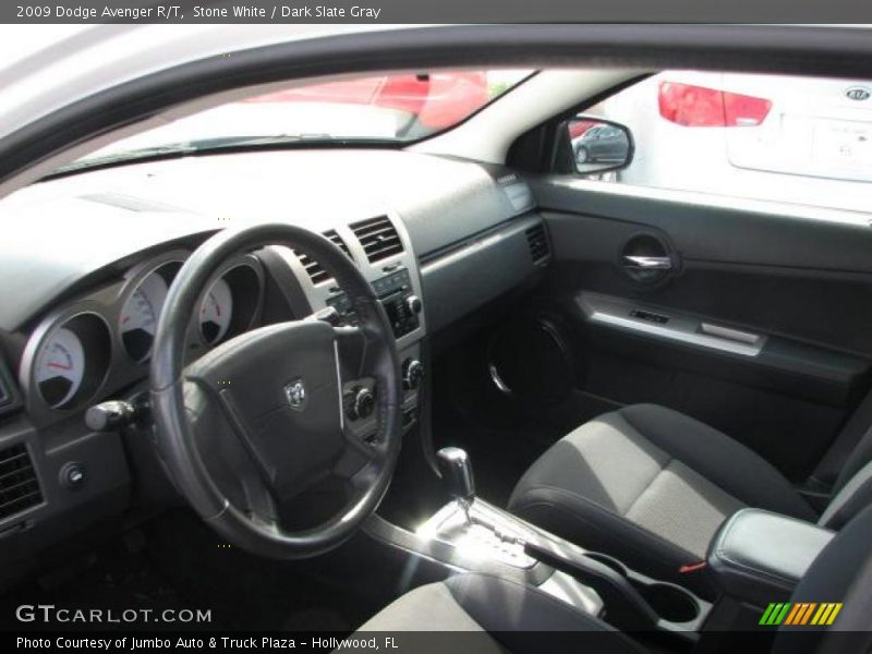 Stone White / Dark Slate Gray 2009 Dodge Avenger R/T