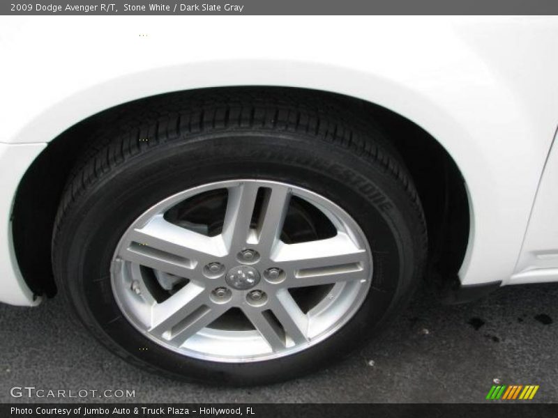 Stone White / Dark Slate Gray 2009 Dodge Avenger R/T