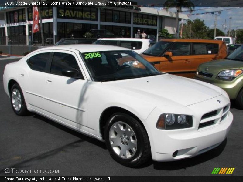 Stone White / Dark Slate Gray/Light Graystone 2006 Dodge Charger SE