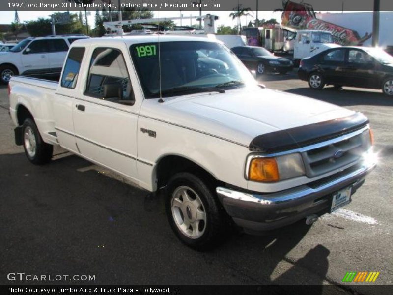 Oxford White / Medium Prairie Tan 1997 Ford Ranger XLT Extended Cab