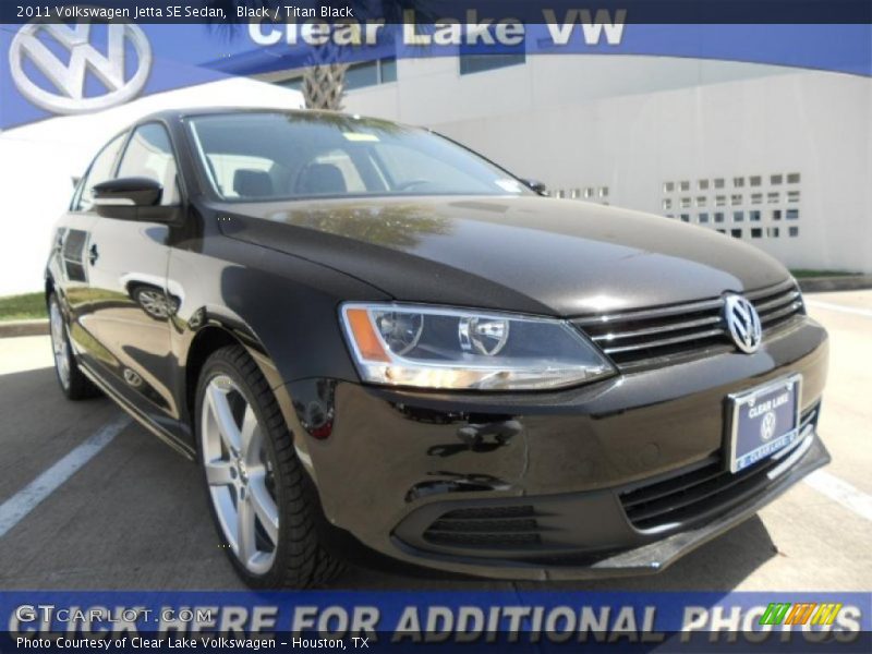 Black / Titan Black 2011 Volkswagen Jetta SE Sedan