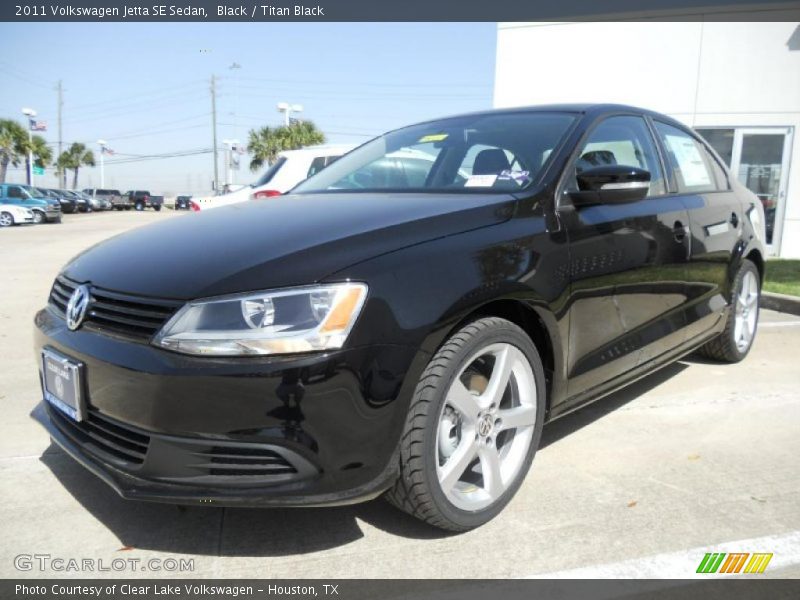 Black / Titan Black 2011 Volkswagen Jetta SE Sedan