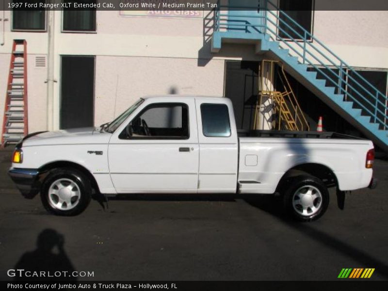 Oxford White / Medium Prairie Tan 1997 Ford Ranger XLT Extended Cab