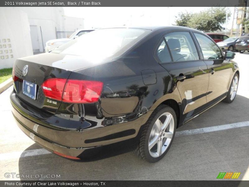 Black / Titan Black 2011 Volkswagen Jetta SE Sedan