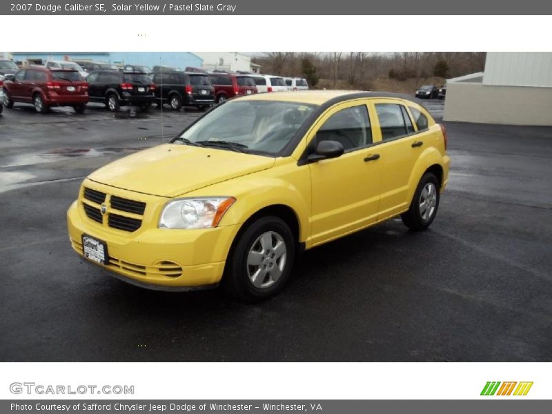 Solar Yellow / Pastel Slate Gray 2007 Dodge Caliber SE