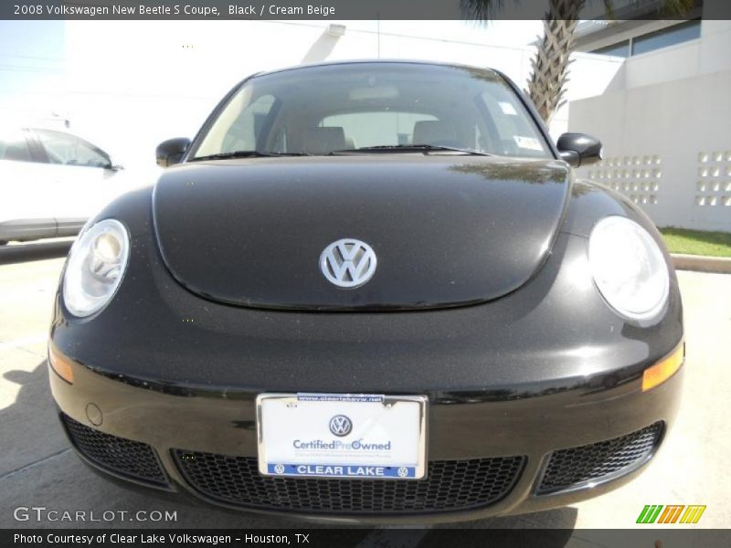 Black / Cream Beige 2008 Volkswagen New Beetle S Coupe