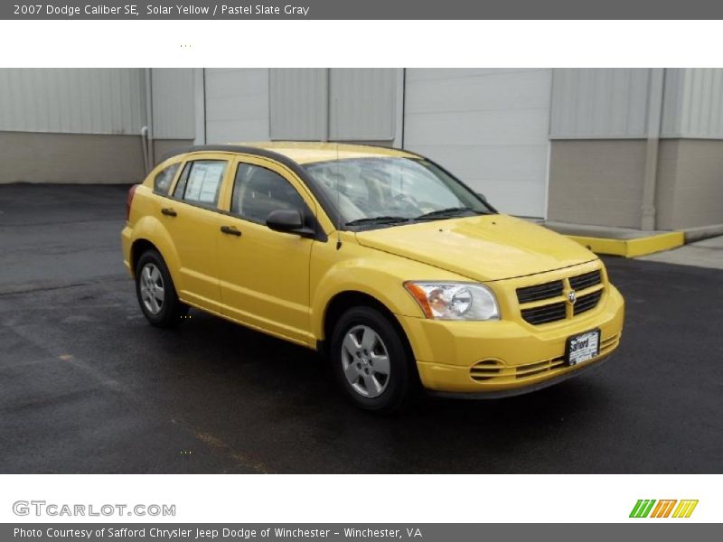 Solar Yellow / Pastel Slate Gray 2007 Dodge Caliber SE