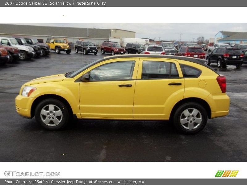 Solar Yellow / Pastel Slate Gray 2007 Dodge Caliber SE