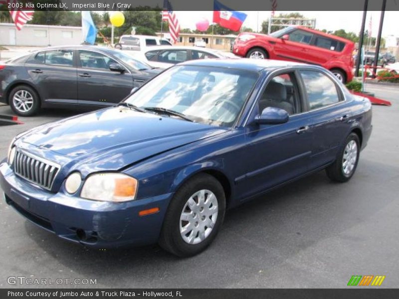 Imperial Blue / Gray 2003 Kia Optima LX