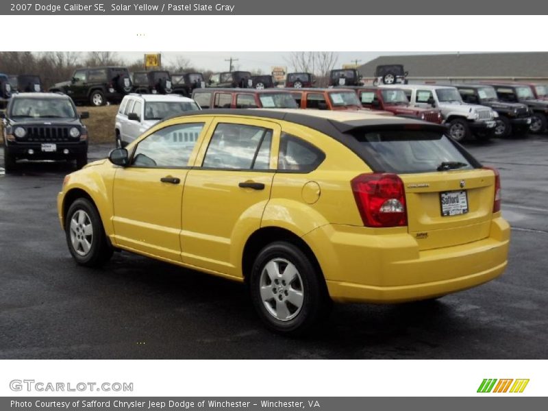 Solar Yellow / Pastel Slate Gray 2007 Dodge Caliber SE