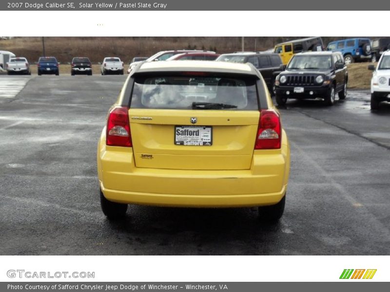 Solar Yellow / Pastel Slate Gray 2007 Dodge Caliber SE