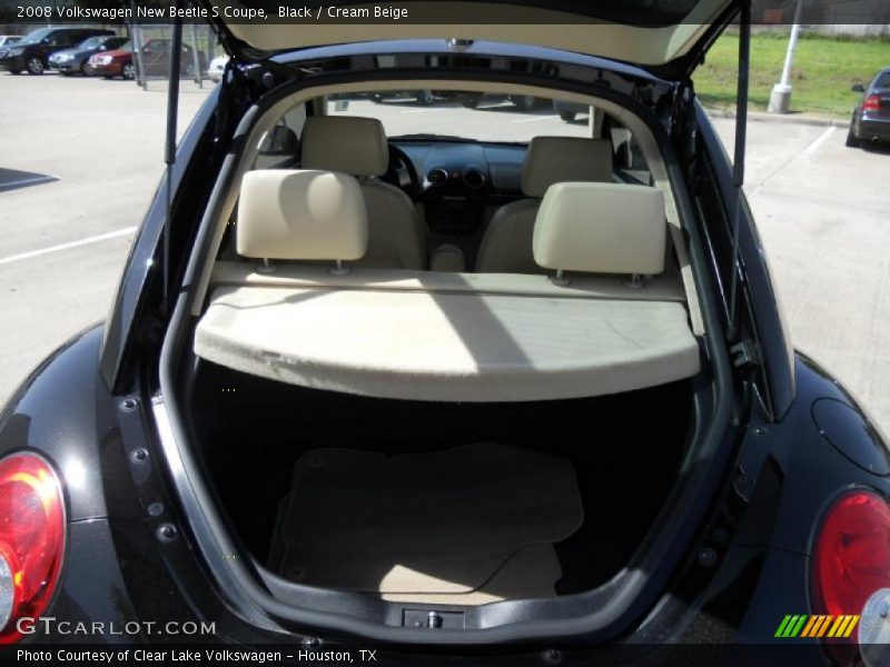 Black / Cream Beige 2008 Volkswagen New Beetle S Coupe