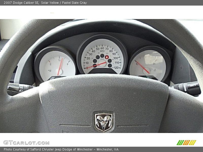 Solar Yellow / Pastel Slate Gray 2007 Dodge Caliber SE