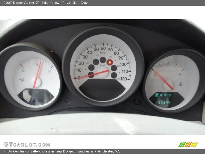 Solar Yellow / Pastel Slate Gray 2007 Dodge Caliber SE