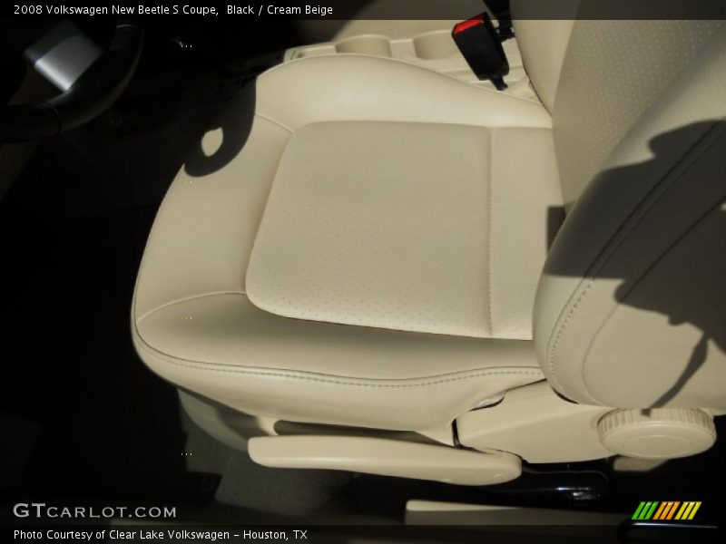 Black / Cream Beige 2008 Volkswagen New Beetle S Coupe