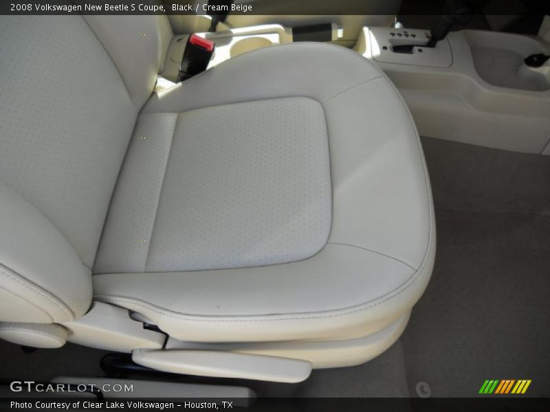 Black / Cream Beige 2008 Volkswagen New Beetle S Coupe