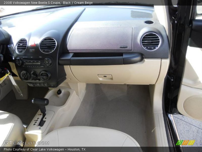 Black / Cream Beige 2008 Volkswagen New Beetle S Coupe