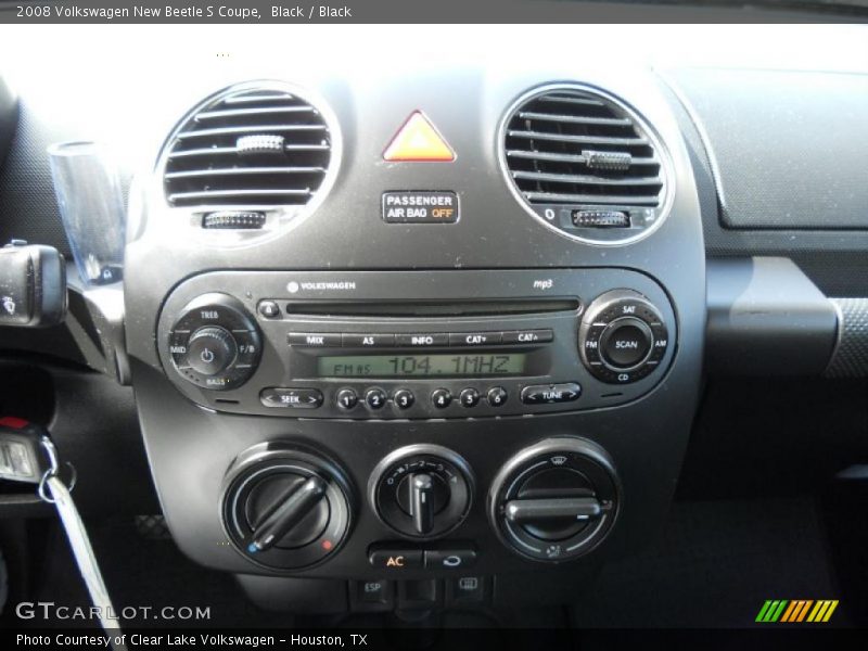 Black / Black 2008 Volkswagen New Beetle S Coupe