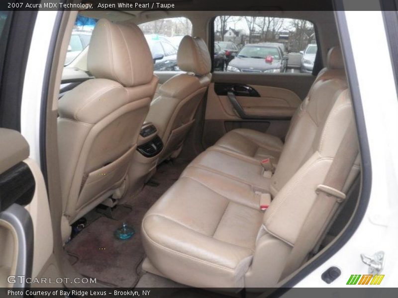 Aspen White Pearl / Taupe 2007 Acura MDX Technology