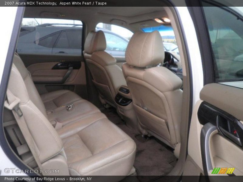 Aspen White Pearl / Taupe 2007 Acura MDX Technology