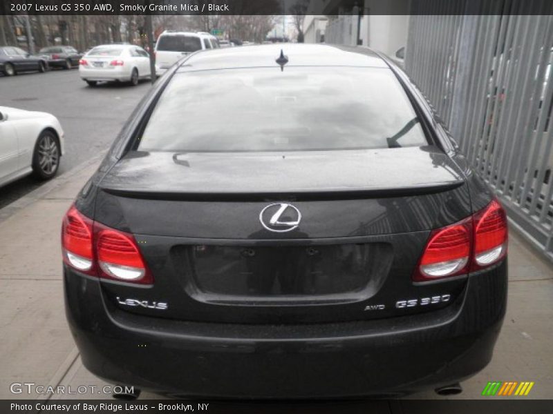 Smoky Granite Mica / Black 2007 Lexus GS 350 AWD