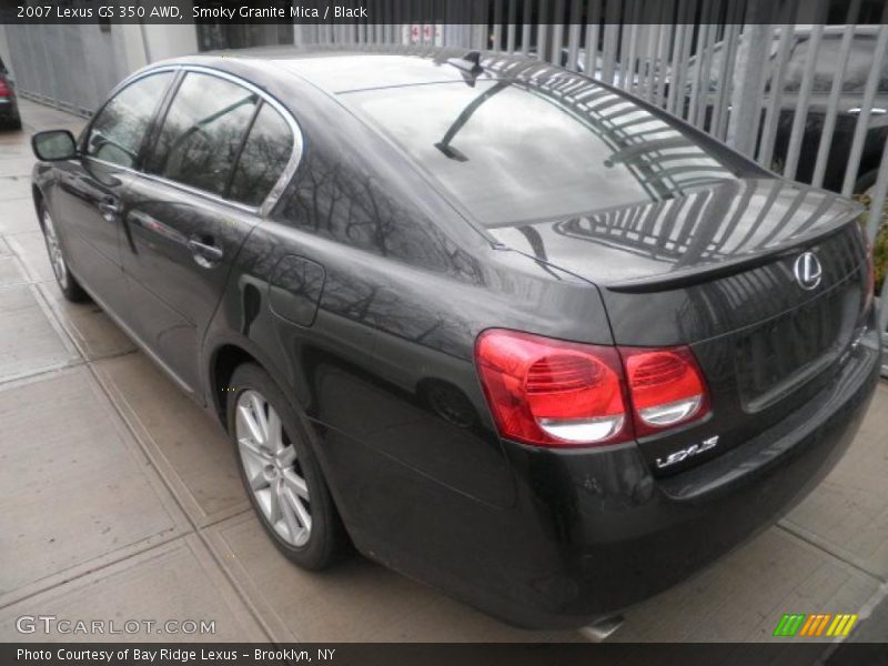 Smoky Granite Mica / Black 2007 Lexus GS 350 AWD