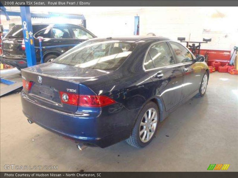Royal Blue Pearl / Ebony 2008 Acura TSX Sedan