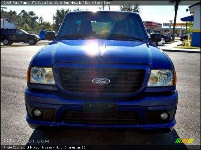 Sonic Blue Metallic / Ebony Black/Blue 2005 Ford Ranger STX SuperCab