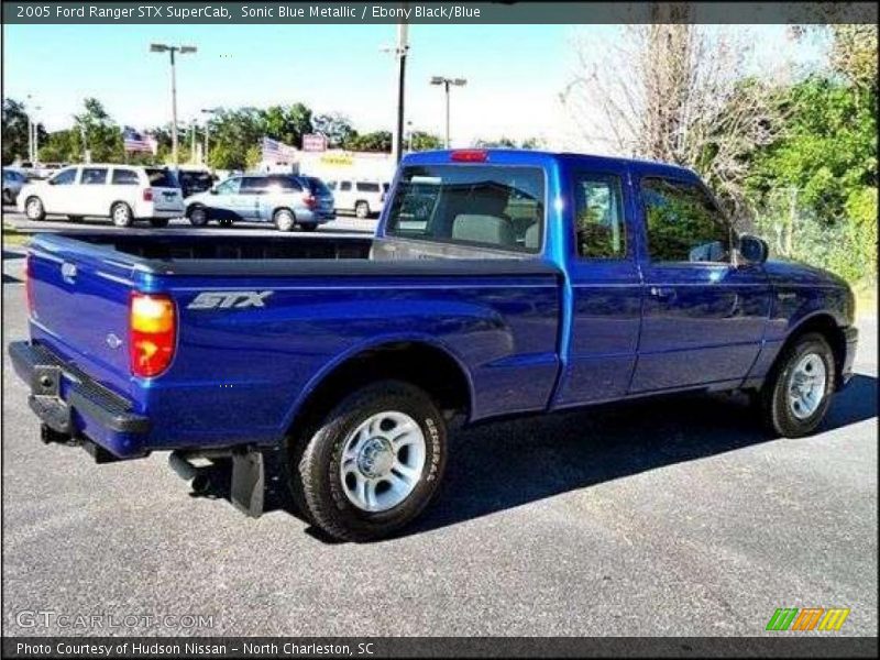 Sonic Blue Metallic / Ebony Black/Blue 2005 Ford Ranger STX SuperCab