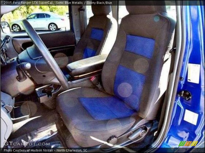 Sonic Blue Metallic / Ebony Black/Blue 2005 Ford Ranger STX SuperCab