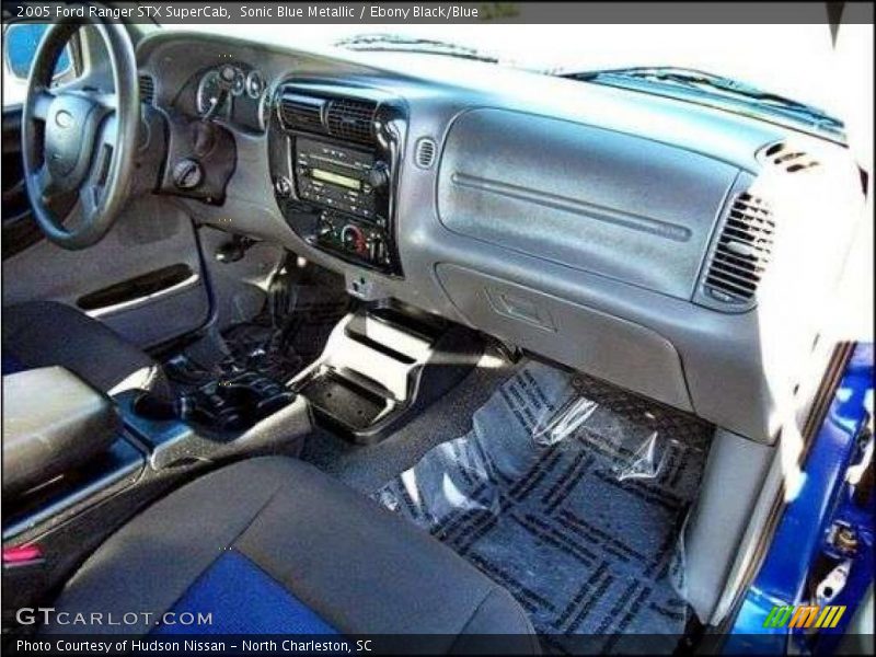 Sonic Blue Metallic / Ebony Black/Blue 2005 Ford Ranger STX SuperCab
