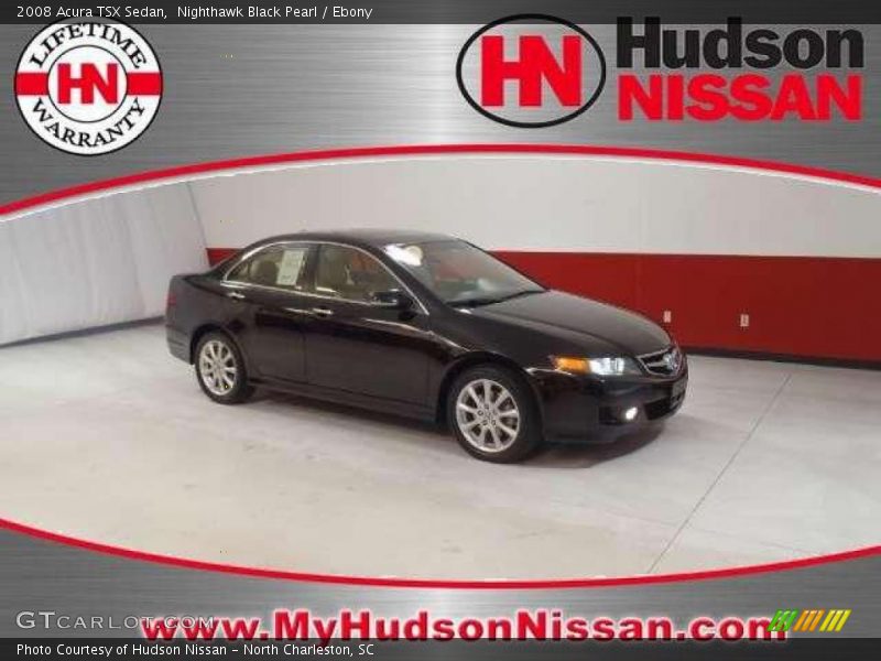 Nighthawk Black Pearl / Ebony 2008 Acura TSX Sedan