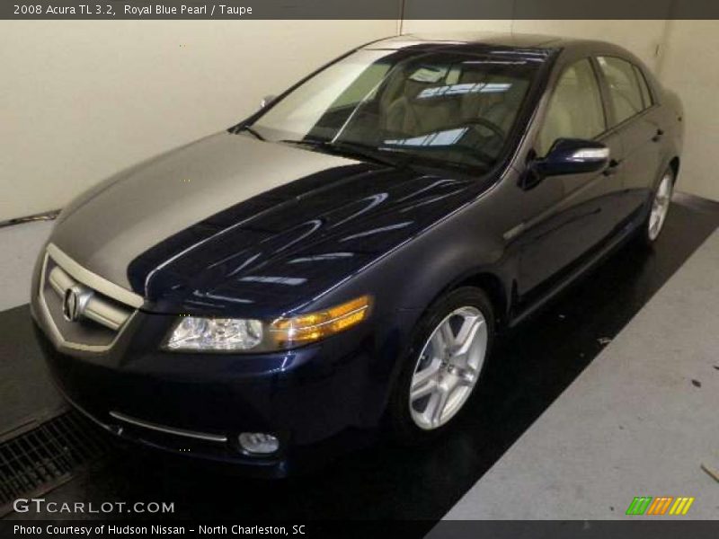Royal Blue Pearl / Taupe 2008 Acura TL 3.2