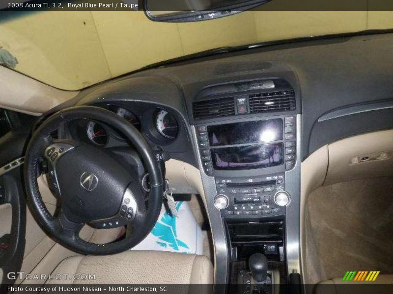 Royal Blue Pearl / Taupe 2008 Acura TL 3.2