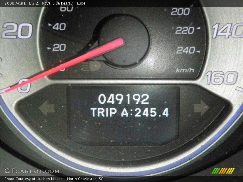 Royal Blue Pearl / Taupe 2008 Acura TL 3.2