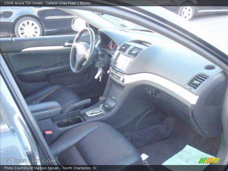 Carbon Gray Pearl / Ebony 2008 Acura TSX Sedan