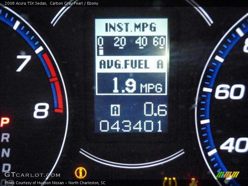 Carbon Gray Pearl / Ebony 2008 Acura TSX Sedan