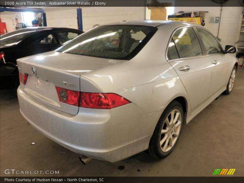 Alabaster Silver Metallic / Ebony 2008 Acura TSX Sedan