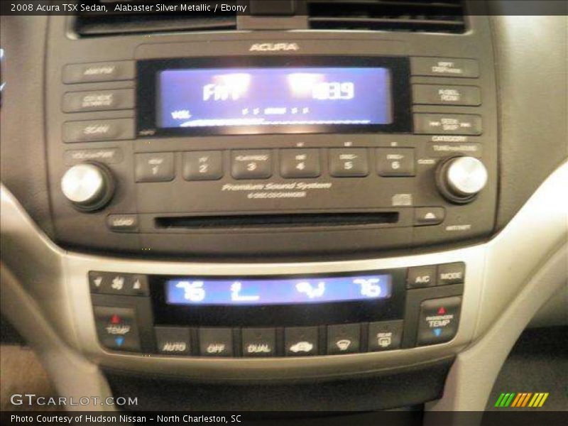 Alabaster Silver Metallic / Ebony 2008 Acura TSX Sedan