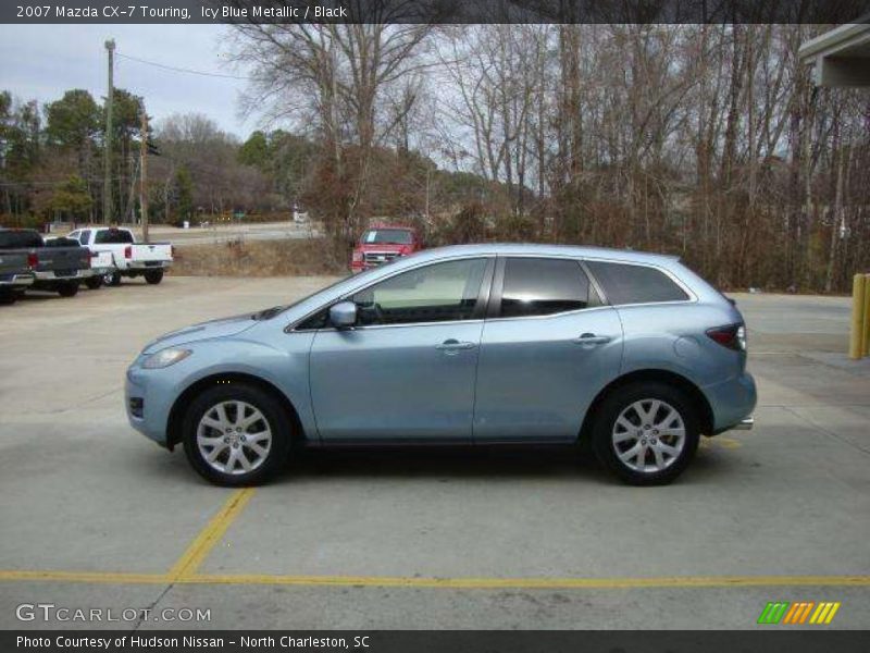 Icy Blue Metallic / Black 2007 Mazda CX-7 Touring