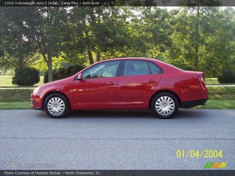 Salsa Red / Anthracite 2009 Volkswagen Jetta S Sedan