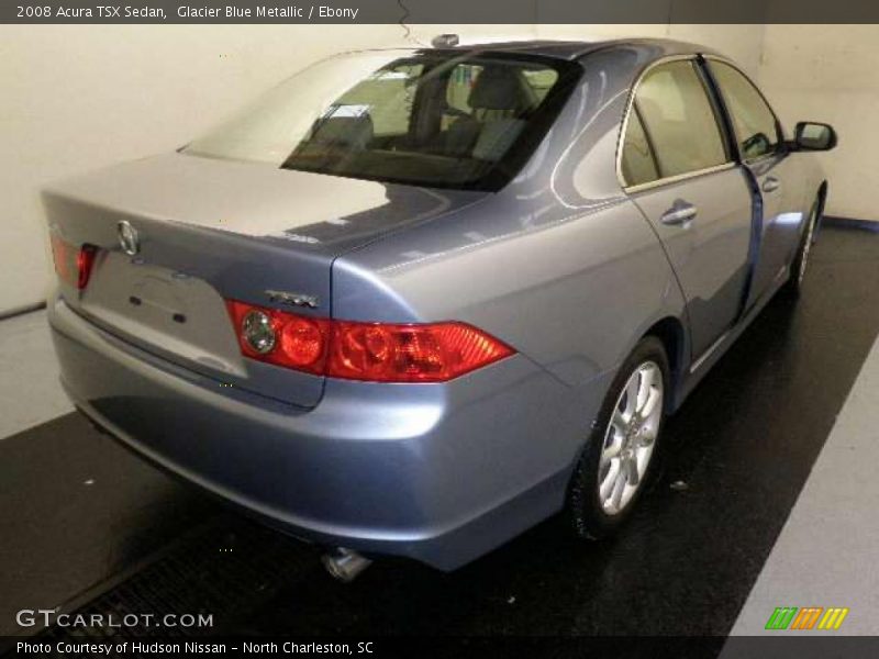 Glacier Blue Metallic / Ebony 2008 Acura TSX Sedan