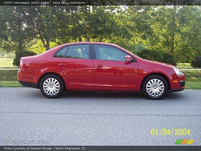 Salsa Red / Anthracite 2009 Volkswagen Jetta S Sedan