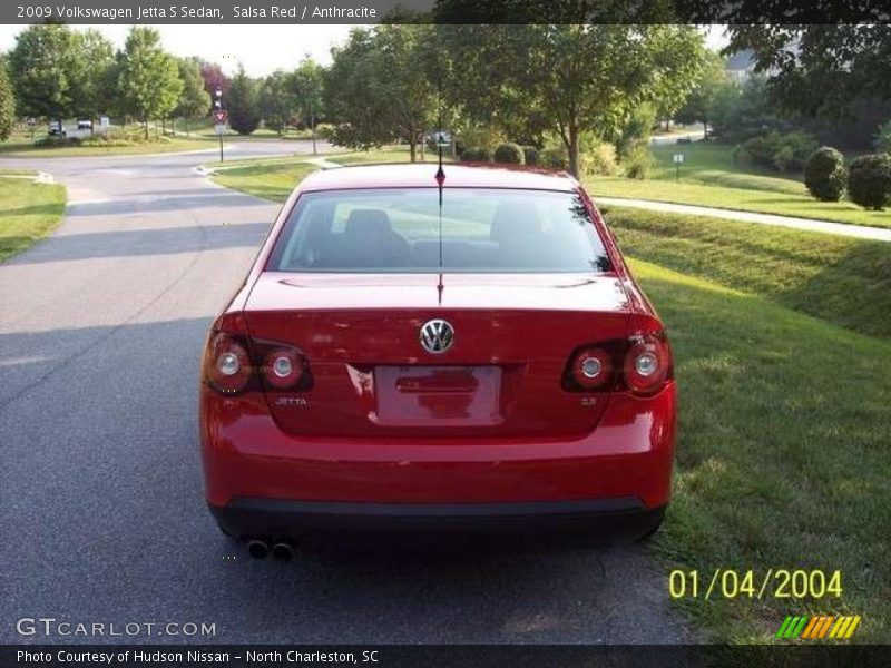 Salsa Red / Anthracite 2009 Volkswagen Jetta S Sedan