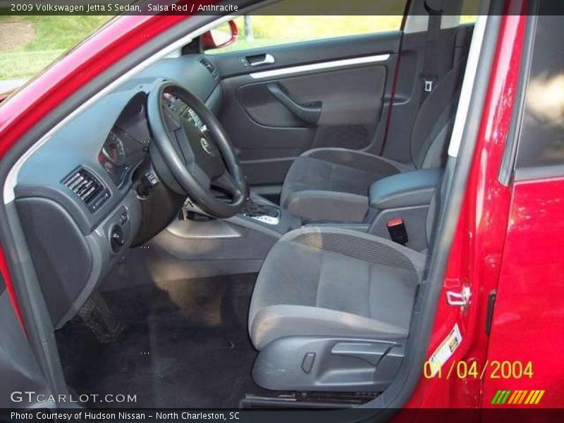 Salsa Red / Anthracite 2009 Volkswagen Jetta S Sedan